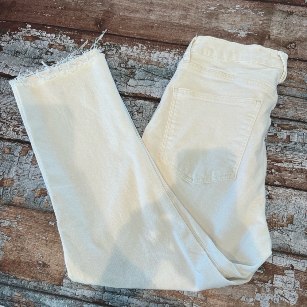 Veronica Beard Cream Women Jeans